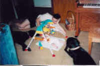  [ Anson and Dad playing ] 